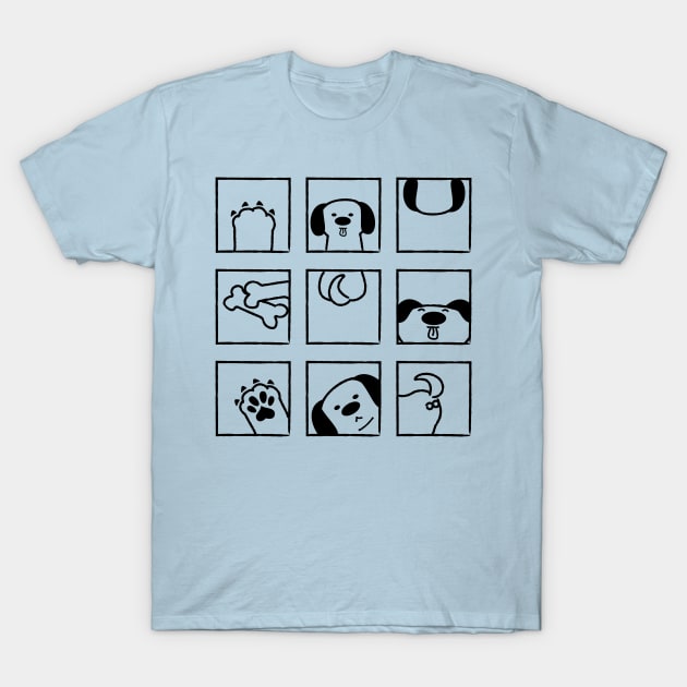 Dog Game Hide & Seek Peekaboo T-Shirt by Attapet Original